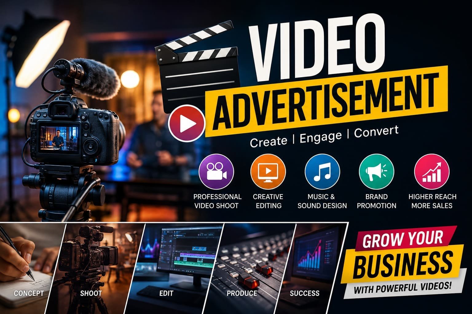 Professional Video Advertisement Services for Business Growth